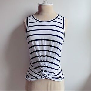 Club Monaco NWOT Striped Twist Front Top